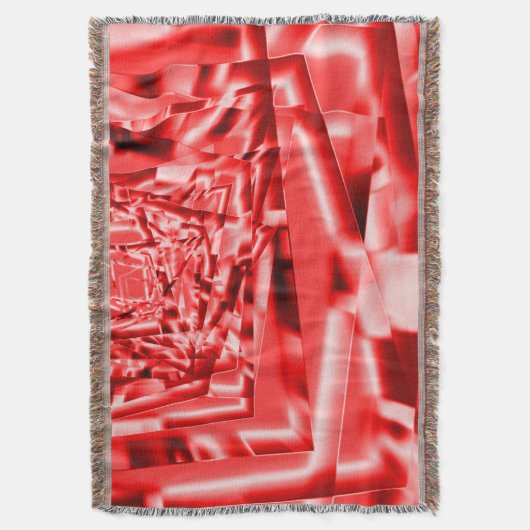 Ecke der geneigten Quadrate, rot bis weiß Decke (Vorderseite Vertikal)