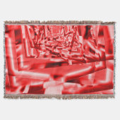 Ecke der geneigten Quadrate, rot bis weiß Decke (Vorderseite)