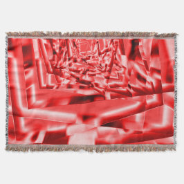 Ecke der geneigten Quadrate, rot bis weiß Decke