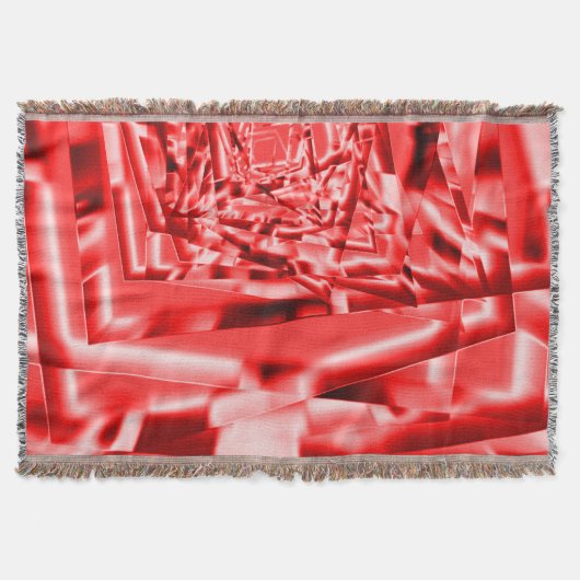 Ecke der geneigten Quadrate, rot bis weiß Decke (Vorderseite)