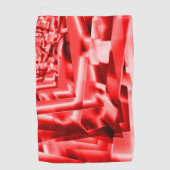 Ecke der geneigten Quadrate, rot bis weiß Golfhandtuch (Vorderseite)