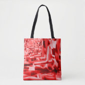 Ecke der geneigten Quadrate, rot bis weiß Tasche (Vorderseite)