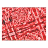 Ecke der geneigten Quadrate, rot bis weiß Tischdecke (Vorderseite (Horizontal))