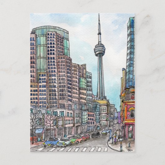 Ecke der King Street Postkarte (Vorderseite)