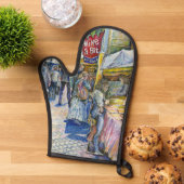 Ecke der Schweine Ofenhandschuh (Oben unten)