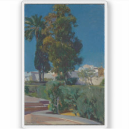 Ecke des Gartens, Alcazar, Sevilla Aufkleber