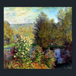 Ecke des Gartens von Monet Print Poster<br><div class="desc">"A Corner of the Garden" ist ein wunderschönes Ölgemälde des Impressionisten Claude Monet,  c. 1876.</div>