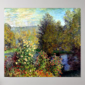 Ecke des Gartens von Monet Print Poster (Vorne)