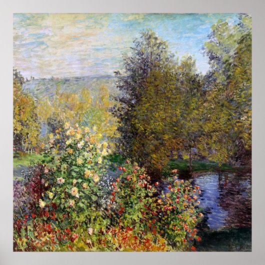 Ecke des Gartens von Montgeron - Claude Monet Poster (Vorne)