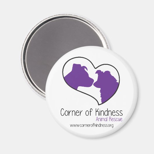 Ecke des Kindness Magnet (Vorderseite/Rückseite)