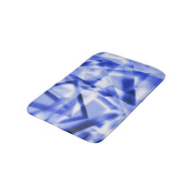 Ecke mit quadratischen Acrylteilen, blau bis weiß