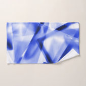 Ecke mit quadratischen Acrylteilen, blau bis weiß Badhandtuch Set (Handtuch)