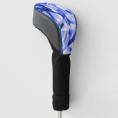 Ecke mit quadratischen Acrylteilen, blau bis weiß Golf Headcover (angewinkelt)
