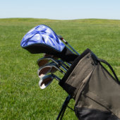 Ecke mit quadratischen Acrylteilen, blau bis weiß Golf Headcover (In SItu)