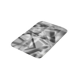 Ecke mit quadratischen Acrylteilen, grau bis weiß Badematte