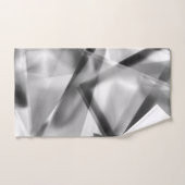 Ecke mit quadratischen Acrylteilen, grau bis weiß Badhandtuch Set (Handtuch)