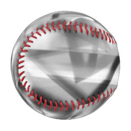 Ecke mit quadratischen Acrylteilen, grau bis weiß Baseball