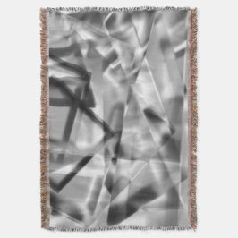 Ecke mit quadratischen Acrylteilen, grau bis weiß Decke