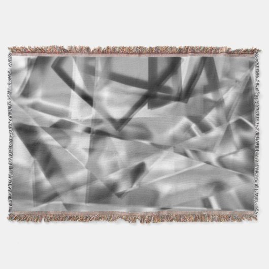 Ecke mit quadratischen Acrylteilen, grau bis weiß Decke (Vorderseite)