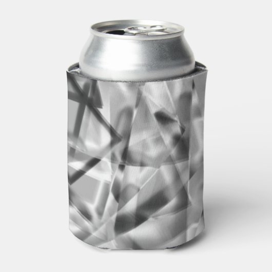 Ecke mit quadratischen Acrylteilen, grau bis weiß Dosenkühler (Kanne Vorderseite)