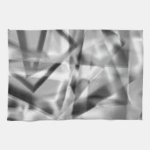 Ecke mit quadratischen Acrylteilen, grau bis weiß Geschirrtuch (Horizontal)