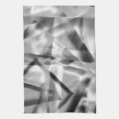 Ecke mit quadratischen Acrylteilen, grau bis weiß Geschirrtuch (Vertikal)