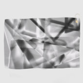 Ecke mit quadratischen Acrylteilen, grau bis weiß Golfhandtuch (Horizontal)