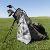 Ecke mit quadratischen Acrylteilen, grau bis weiß Golfhandtuch (Gras)