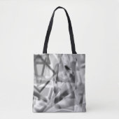 Ecke mit quadratischen Acrylteilen, grau bis weiß Tasche (Vorderseite)