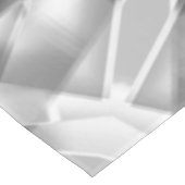 Ecke mit quadratischen Acrylteilen, grau bis weiß Tischdecke (Schrägansicht)