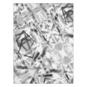 Ecke mit quadratischen Acrylteilen, grau bis weiß Tischdecke (Vorderseite)