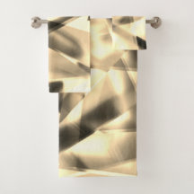 Ecke mit quadratischen Acrylteilen, hellbeige