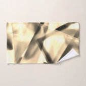 Ecke mit quadratischen Acrylteilen, hellbeige Badhandtuch Set (Handtuch)