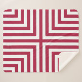 Ecke mit rotem Streifen, Wiederholungsmuster Sherpadecke (Vorderseite (Horizontal))