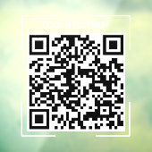 Ecke Square QR Code Business Coffee Shop Tür Fensteraufkleber (Blatt 3)