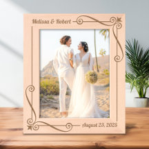 Ecke Swirl Rahmen Couple Wedding Anniversary 8x10