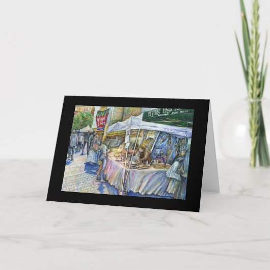 Ecke von fliegenden Schweinen und Wein ein bissche Karte (Vorderseite)