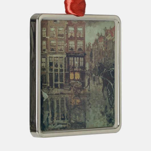 Ecke von Leidsche Quadrat, Amsterdam Silbernes Ornament (Rechts)