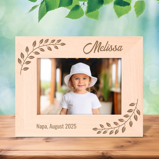 Ecke Wreath Branch 7x5 Geätzte Rahmen