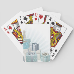 Eckelement für Weihnachtsgeschenke Spielkarten