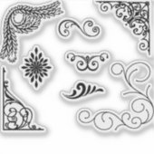 Ecken-blüh Aufkleber (Vorderseite)