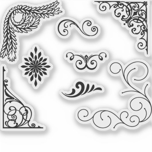 Ecken-blüh Aufkleber (Vorderseite)