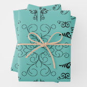 Ecken-blüh Geschenkpapier Set (Beispiel)