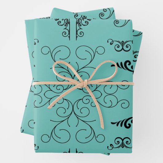 Ecken-blüh Geschenkpapier Set (Beispiel)