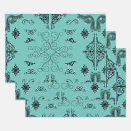 Ecken-blüh Geschenkpapier Set