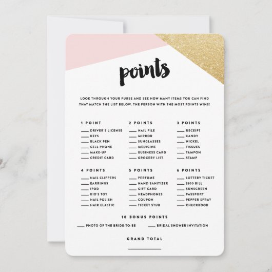 Ecken | Brautparty-Ringkarten (Vorderseite)