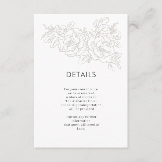 Ecken der Blume Begleitkarte (Vorderseite)