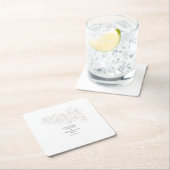 Ecken der Blume Rechteckiger Pappuntersetzer (Vor Ort)