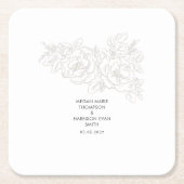 Ecken der Blume Rechteckiger Pappuntersetzer (Vorderseite)