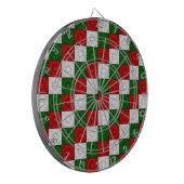 Ecken-Rot-Weiß-Grün-DART-BOARD Dartscheibe (Vorderseite Links)